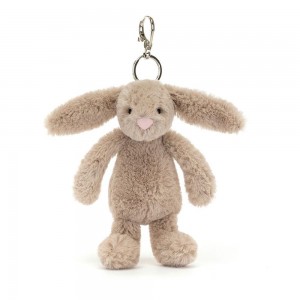 Amuletos Para Bolsos Jellycat Bashful Bunny 18cm x 5cm x 4cm Beige Ecuador | TIZYF6284