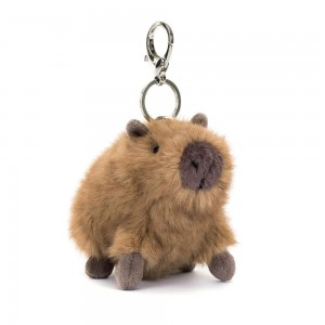 Amuletos Para Bolsos Jellycat Clyde Capybara 14cm x 6cm x 10cm Marrones Ecuador | WNPUJ5867