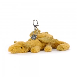 Amuletos Para Bolsos Jellycat Golden Dragon 12cm x 8cm x 22cm Amarillo Ecuador | FHUWI0917