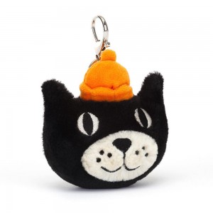 Amuletos Para Bolsos Jellycat Jellycat 13cm x 10cm x 4cm Negras Ecuador | ZAIGO2751