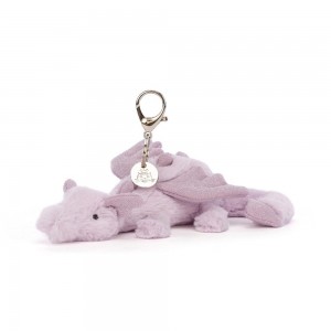 Amuletos Para Bolsos Jellycat Lavender Dragon 12cm x 8cm x 22cm Moradas Ecuador | DOLPQ9857