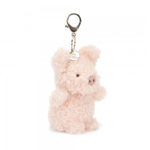 Amuletos Para Bolsos Jellycat Little Pig 17cm x 6cm x 8cm Rosas Ecuador | KVIFN4537