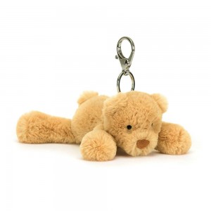 Amuletos Para Bolsos Jellycat Smudge Bear 13cm x 6cm x 16cm Marrones Ecuador | YKANC4350