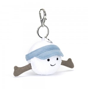Amuletos Para Bolsos Jellycat Sports Golf 12cm x 6cm x 6cm Blancas Ecuador | YWPVG0647