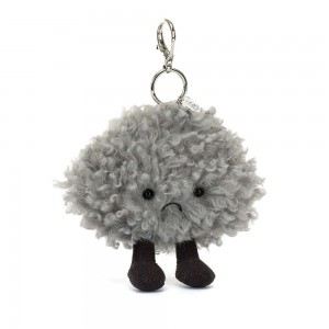 Amuletos Para Bolsos Jellycat Storm Cloud 13cm x 8cm x 13cm Gris Ecuador | PCAME3486