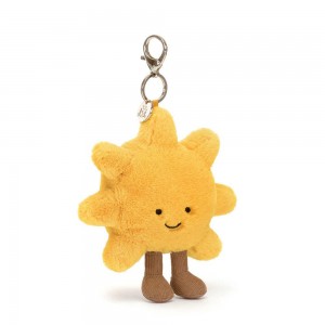 Amuletos Para Bolsos Jellycat Sun 20cm x 14cm x 4cm Amarillo Ecuador | RGUPK1738