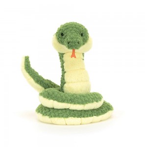 Anfibios Y Reptiles Jellycat Cizi Snake 27cm x 22cm x 19cm Verde Ecuador | XYHSM9480