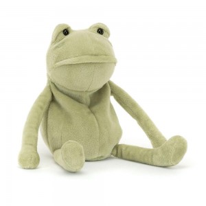 Anfibios Y Reptiles Jellycat Fergus Frog 18cm x 7cm x 7cm Verde Ecuador | OYIBF7469