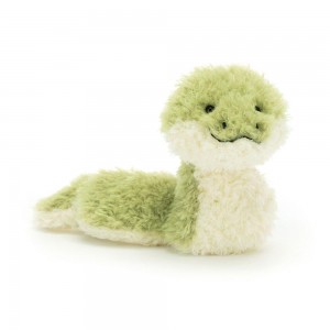 Anfibios Y Reptiles Jellycat Little Snake 16cm x 8cm x 21cm Verde Ecuador | MZKTI4208