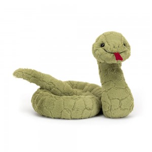 Anfibios Y Reptiles Jellycat Stevie Snake 19cm x 10cm x 24cm Verde Ecuador | SCXMB0587