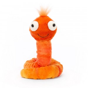 Bichos E Insectos Jellycat Winston Worm 16cm x 8cm x 10cm Naranjas Ecuador | FYMUC5092