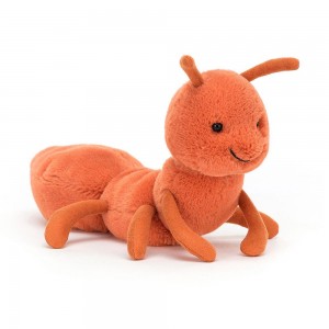 Bichos E Insectos Jellycat Wriggidig Ant 11cm x 5cm x 17cm Naranjas Ecuador | RHCZN9405