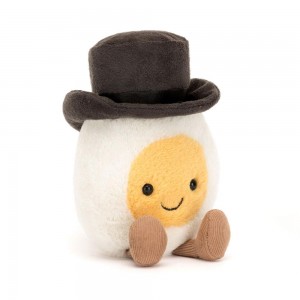 Boda Y Aniversario Jellycat Amuseables Boiled Egg Groom 15cm x 9cm x 4cm Blancas Ecuador | LVDHI2739