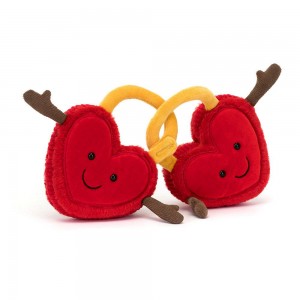 Boda Y Aniversario Jellycat Amuseables Val & Tina Love Locks 15cm x 22cm x 4cm Rojas Ecuador | SIGKA1034