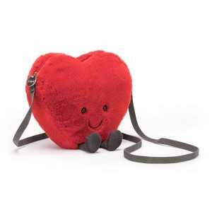 Bolsas Jellycat Heart 17cm x 18cm x 5cm Rojas Ecuador | VHWSZ2631