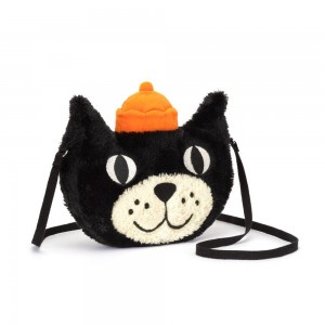 Bolsas Jellycat Jellycat 15cm x 23cm x 5cm Negras Ecuador | QIGWX9423