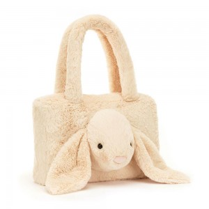 Bolsas Jellycat Smudge Rabbit Tote 24cm x 36cm x 8cm Beige Ecuador | ZNHUM7952
