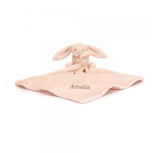 Chupete De Conejo Jellycat Personalised Bashful Blush Bunny Soother 15cm x 34cm x 34cm Rosas Ecuador | XDIKL9275