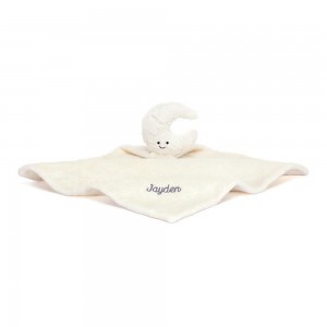 Chupete De Conejo Jellycat Personalised Moon Soother 10cm x 34cm x 34cm Blancas Ecuador | VJUPE3641