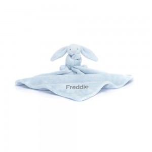 Chupetes Y Mantas Jellycat Personalised Bashful Bunny Soother 15cm x 34cm x 34cm Azules Ecuador | GVJTB5218