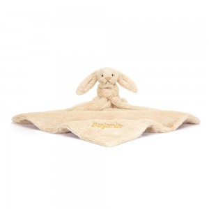 Chupetes Y Mantas Jellycat Personalised Bashful Luxe Bunny Willow Soother 15cm x 34cm x 34cm Beige Ecuador | UYNSE3286