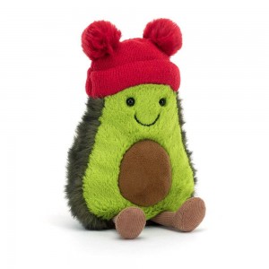 Comida Y Bebida Jellycat Amuseables Bobble Avocado 19cm x 10cm x 6cm Verde Ecuador | OFMJD6183