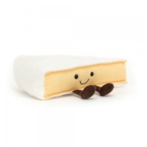 Comida Y Bebida Jellycat Amuseables Brie 9cm x 22cm x 13cm Blancas Ecuador | GFKAT7691
