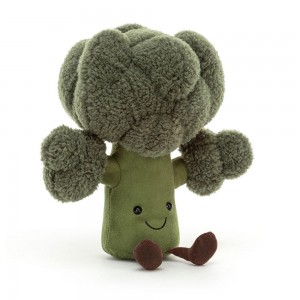 Comida Y Bebida Jellycat Amuseables Broccoli 25cm x 22cm x 7cm Verde Ecuador | YROQA2751