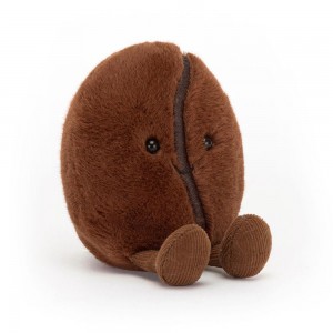 Comida Y Bebida Jellycat Amuseables Coffee Bean 13cm x 8cm x 6cm Marrones Ecuador | MRFVL4601