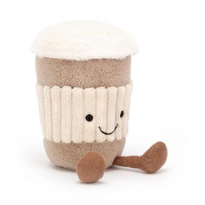 Comida Y Bebida Jellycat Amuseables Coffee-To-Go 16cm x 7cm x 7cm Beige Ecuador | YIUSL6519