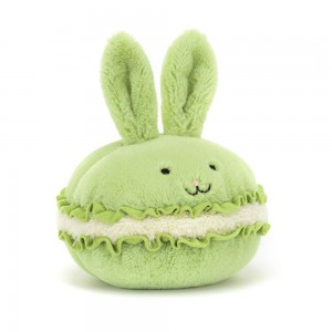 Comida Y Bebida Jellycat Amuseables Dainty Dessert Bunny Macaron 12cm x 12cm x 12cm Verde Ecuador | WGTSZ8620