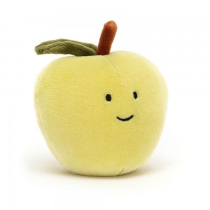 Comida Y Bebida Jellycat Amuseables Fabulous Fruit Apple 8cm x 9cm x 7cm Verde Ecuador | DVTFQ2095