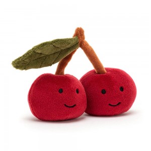 Comida Y Bebida Jellycat Amuseables Fabulous Fruit Cherry 9cm x 11cm x 5cm Rojas Ecuador | PBFNL7054