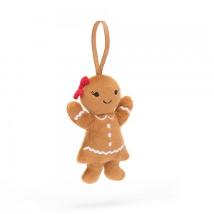 Comida Y Bebida Jellycat Amuseables Festive Folly Gingerbread Ruby 10cm x 6cm x 2cm Marrones Ecuador | LAGDF1043