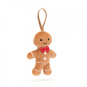 Comida Y Bebida Jellycat Amuseables Festive Folly Gingerbread Fred 16cm x 4cm x 2cm Marrones Ecuador | WSALG4519