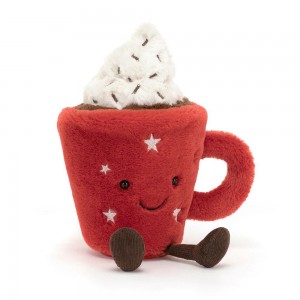 Comida Y Bebida Jellycat Amuseables Hot Chocolate 24cm x 9cm x 8cm Rojas Ecuador | JZEOX0358