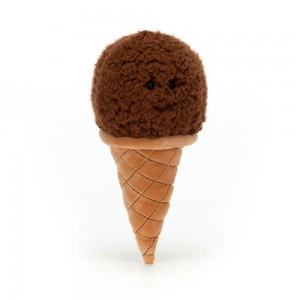 Comida Y Bebida Jellycat Amuseables Irresistible Ice Cream Chocolate 17cm x 8cm x 7cm Marrones Ecuador | TLKRF9136