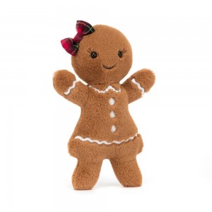 Comida Y Bebida Jellycat Amuseables Jolly Gingerbread Ruby 18cm x 9cm x 2cm Marrones Ecuador | AIBRQ0916
