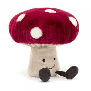Comida Y Bebida Jellycat Amuseables Mushroom 28cm x 11cm x 9cm Rojas Ecuador | FKTNV1869