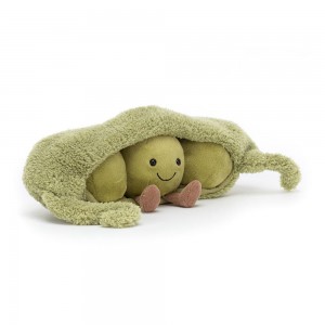Comida Y Bebida Jellycat Amuseables Pea in a Pod 11cm x 26cm x 10cm Verde Ecuador | NUGTH8519