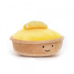 Comida Y Bebida Jellycat Amuseables Pretty Patisserie Tarte Au Citron 7cm x 10cm x 8cm Amarillo Ecuador | IQZKC2736