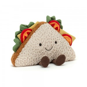Comida Y Bebida Jellycat Amuseables Sandwich 18cm x 25cm x 7cm Beige Ecuador | OTHSI2967