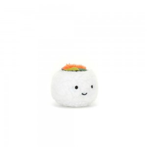 Comida Y Bebida Jellycat Amuseables Sassy Sushi Uramaki 4cm x 5cm x 5cm Blancas Ecuador | IPEXM8592