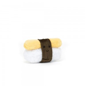 Comida Y Bebida Jellycat Amuseables Sassy Sushi Egg 5cm x 7cm x 3cm Amarillo Ecuador | WMEOJ2470