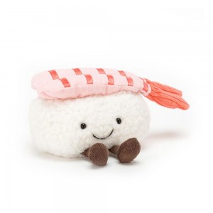Comida Y Bebida Jellycat Amuseables Silly Sushi Nigiri 11cm x 11cm x 7cm Blancas Ecuador | ICKFP3078