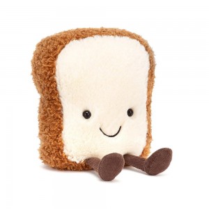Comida Y Bebida Jellycat Amuseables Toast 16cm x 11cm x 5cm Marrones Ecuador | NDSVX3968