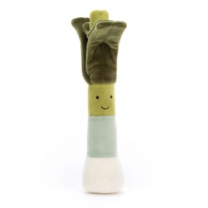 Comida Y Bebida Jellycat Amuseables Vivacious Vegetable Leek 26cm x 6cm x 5cm Verde Ecuador | SBKAU0257