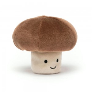 Comida Y Bebida Jellycat Amuseables Vivacious Vegetable Mushroom 8cm x 9cm x 9cm Marrones Ecuador | YICPV4105