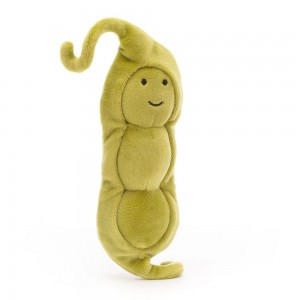Comida Y Bebida Jellycat Amuseables Vivacious Vegetable Pea 18cm x 6cm x 4cm Verde Ecuador | SYGPW8479