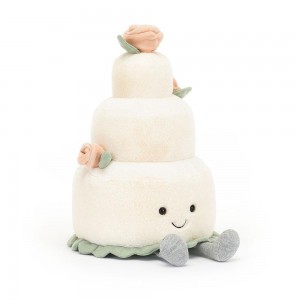 Comida Y Bebida Jellycat Amuseables Wedding Cake 30cm x 19cm x 19cm Blancas Ecuador | KVMFY1029